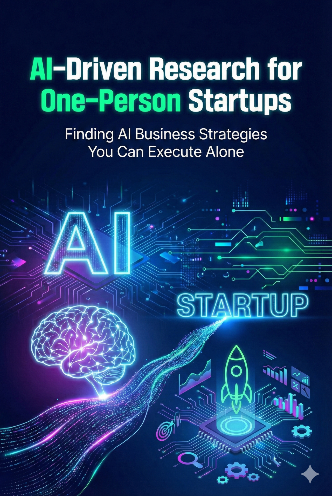 AI-Driven Research for One-Person Startups Book Cover