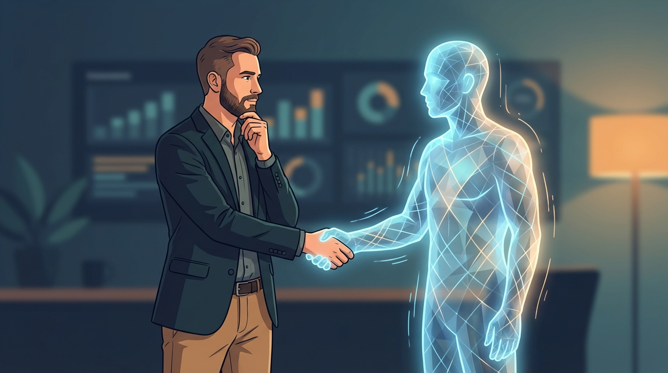 개발자와 AI의 악수